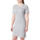 Champion Damen Legacy American Classics Soft Cotton 1x1 Rib Small Logo Slim Kleid, Light Melange Grey, XX-Large