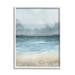 Stupell Industries Rainy Nautical Shore Landscape Graphic Art White Framed Art Print Wall Art Design by Grace Popp