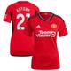 "Maillot Domicile Manchester United EPL 2023-24 - Femme avec flocage Antony 21 - Homme Taille: M"