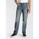 Straight-Jeans LEVI'S "501 ORIGINAL" Gr. 33, Länge 30, blau (misty lake) Herren Jeans Straight Fit mit Markenlabel Bestseller