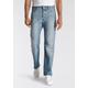 Straight-Jeans LEVI'S "501 ORIGINAL" Gr. 38, Länge 30, blau (stretch it out) Herren Jeans Straight Fit mit Markenlabel Bestseller