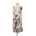 H&M Casual Dress - Shift Scoop Neck Sleeveless: Pink Print Dresses - Women's Size 4