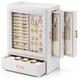 Vlando Large Jewellery Organiser with Glass Window Jewellery Box for Necklaces Earrings Rings Bracelets Watches Jewellery Storage Case Christmas for Women Girls