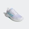 Tennisschuh ADIDAS PERFORMANCE "COURTJAM CONTROL", Gr. 40, blau (cloud weiß, bliss blau, cloud weiß), Textil, Synthetik, sportlich, Schuhe, für Hallentennis/Indoortennis auf Teppichböden und Carpet