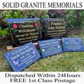 Personalised Engraved Granite Memorial Stone Marker