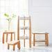 Teak Bath Furniture Collection - Corner Shower Seat with Basket - Frontgate