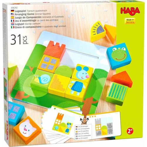 HABA 306292 - Legespiel Tierisch quadratisch, Legespiel, Puzzle - HABA Sales GmbH & Co. KG