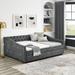 Full Size Daybed with Twin Size Trundle Upholstered Tufted Sofa Bed for Living Room, Bed Room(80.5"X55.5"X27.5")