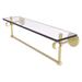 Allied Brass Clearview Collection 22 Inch Glass Shelf with Towel Bar