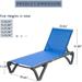 Patio Chaise Lounge Outdoor Aluminum Polypropylene Chair( 2 Lounge chairs)