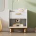 Modern Nightstand with 1 Drawer, Kids Night Stand Bedside Table End Table with Storage Shelf for Bedroom