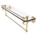 Allied Brass 22 Inch Gallery Glass Shelf with Towel Bar and Dotted Accents