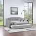 Twin Size Velvet Daybed with Trundle Upholstered Tufted Sofa Bed for Living Room, Bed Room, Easy Assemble