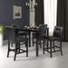 5-Piece Kitchen Table Set Faux Marble Top Counter Height Dining Table Set