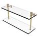 Allied Brass Foxtrot Collection 16 Inch Two Tiered Glass Shelf