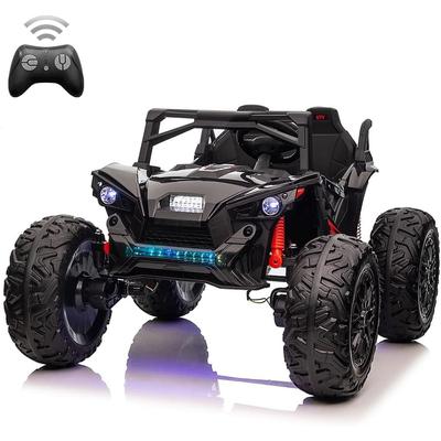 24V 2Seats Ride on UTV with Remote Control,17" Extra Large EVA Wheels & 20.5“ Wide Seat 4WD Electric Vehicle