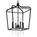 Minka Lavery 4448 Laurel Estate 4 Light 17" Wide Crystal Pendant