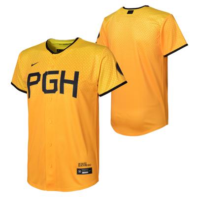 Offizielles Pittsburgh Pirates Nike Replica City Connect Trikot – Jugend Image