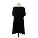 Calvin Klein Casual Dress - Shift: Black Solid Dresses - Women's Size 6