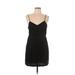 Shein Casual Dress - Mini: Black Solid Dresses - Women's Size Large