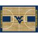 Imperial West Virginia Mountaineers 5'4" x 7'8" Courtside Rug