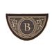 Wingate Monogrammed Half-Round Door Mat - Gray, 30" x 48", B - Frontgate