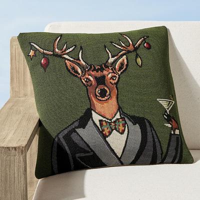 Mr. Deer Indoor/Outdoor Pillow - Frontgate