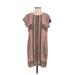 Nic + Zoe Casual Dress - Shift: Pink Aztec or Tribal Print Dresses - Women's Size Small