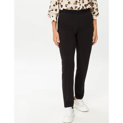 Boyfriend-Hose RAPHAELA BY BRAX "Style LIV", Damen, Gr. 42K (21), Kurzgrößen, schwarz, 90% Polyester, 10% Polyurethan, Hosen Image