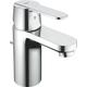 Waschtischarmatur GROHE "Get" Armaturen Gr. B/H/T: 5 cm x 14 cm x 9,2 cm, Waschtischbatterie, grau (chromfarben) Waschtischarmaturen