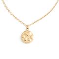 Women's Gold Girl's Best Friend Paw Print Necklace Starfish Project