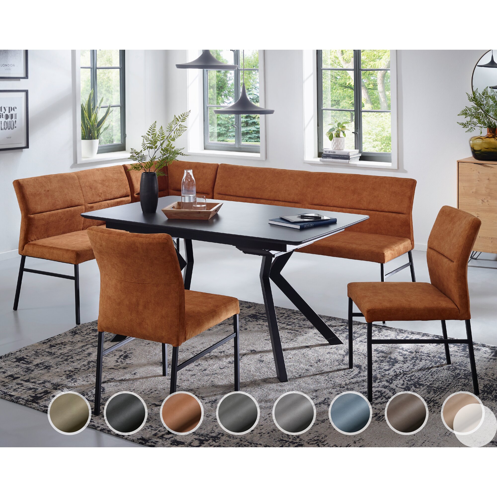 Schösswender »Lyon« Eckbankgruppe Gavin 201 olive