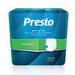 Presto Supreme Full Fit Incontinence Diapers/Briefs for Women and Men - Adult Diapers Disposable Large 45 - 58 Waist 72/Case (4 bags of 18)