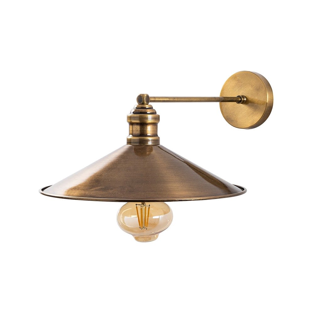 Applique murale rétro avec finition en métal vintage