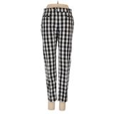Ann Taylor Khaki Pant: Black Checkered/Gingham Bottoms - Women's Size 00