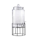 COVINA BEVERAGE DISPENSER 1.90 GAL W/METAL STAND, 246oz/7.28L