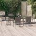 vidaXL Patio Dining Set Outdoor Rattan Wicker Table and Chair Set for Porch