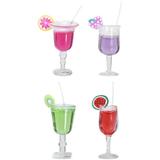 NUOLUX 4pcs Doll House Accessories Doll House Juice Bottle Model Doll House Prop Doll House Decoration
