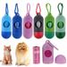 Pill /Bone Shape Pet Dog Poop Bag Dispenser Waste Garbage Bags Carrier Holder Dispenser Poop Bags Set Pet Dog Waste Bag