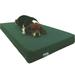 Large Orthopedic Waterproof Memory Foam Dog Bed for Medium Large Pet 41 X27 X4 Green Canvas Washable Cover