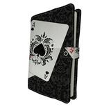 ECZJNT Two Aces Playing Cards Casino Poker Chips Book Cover Book Protector Book Sleeve Book Pouch Book Bag 6x9 inch