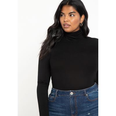 Plus Size Women's Layering Turtleneck by ELOQUII in Oat (Size 26/28)