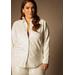Plus Size Women's Bridal by ELOQUII Sequin Top in True White (Size 18)