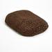 HomeRoots 2 x 3 ft. Brown Lux Faux Fur Oval Pet Bed Chocolate