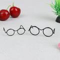 Buytra 10Pcs Fashion Round Frame Lensless Retro Cool Doll Glasses For Doll 30cm