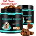 Calming Chews for Dogs 300 Chews(Chicken Flavor) for All Breeds & Sizes Dog Calming Treats Anxiety and Stress Relief Support in Travel/Separation/Thunderstorms
