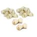 Natural Rawhide Dog Bones Dental Treats Long Lasting Knotted Beef Chews 8 - 9 (10 bones)