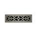 2.25 x 10 Brushed Nickel Victorian Style Floor Register - Decorative Vent Cover