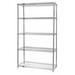 Stainless Steel Wire Shelving 5 Shelf Unit - 21 x 42 x 86 in.