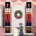 Nutcracker Christmas Decorations - Nutcracker Banners - Life Size Soldier Model Nutcracker Porch Signs - Xmas Decor Banners for Indoor & Outdoor Home Wall Front Door Apartment Party